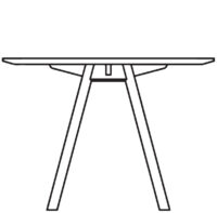 Table Ø1000 mm, height 720 mm