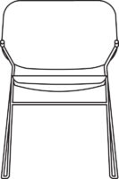 Armchair, white laminate NCS S0502-G50Y, qty < 249