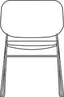 Chair, white laminate
