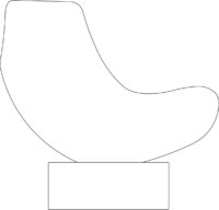 Easy chair, base in white pigmented ash veneer